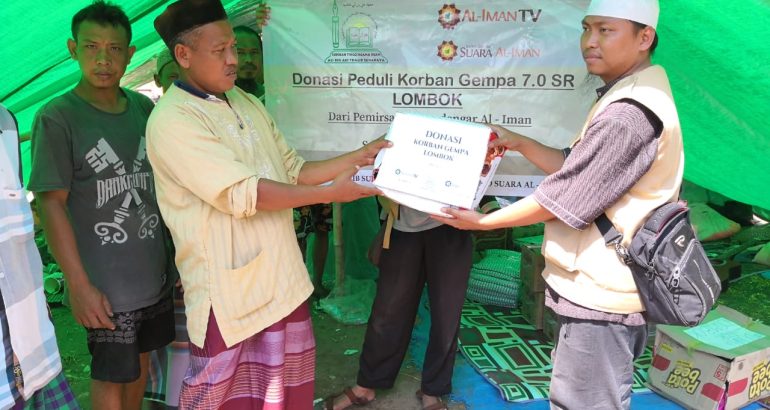 Penyaluran Donasi Peduli Korban Gempa 7.0 SR Lombok